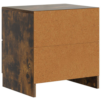 Nachtkastje Gerookt eiken 43 x 34,5 x 44,5 cm Bewerkt hout