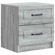 Nachtkastje Grijs sonoma 43 x 34,5 x 44,5 cm Bewerkt hout
