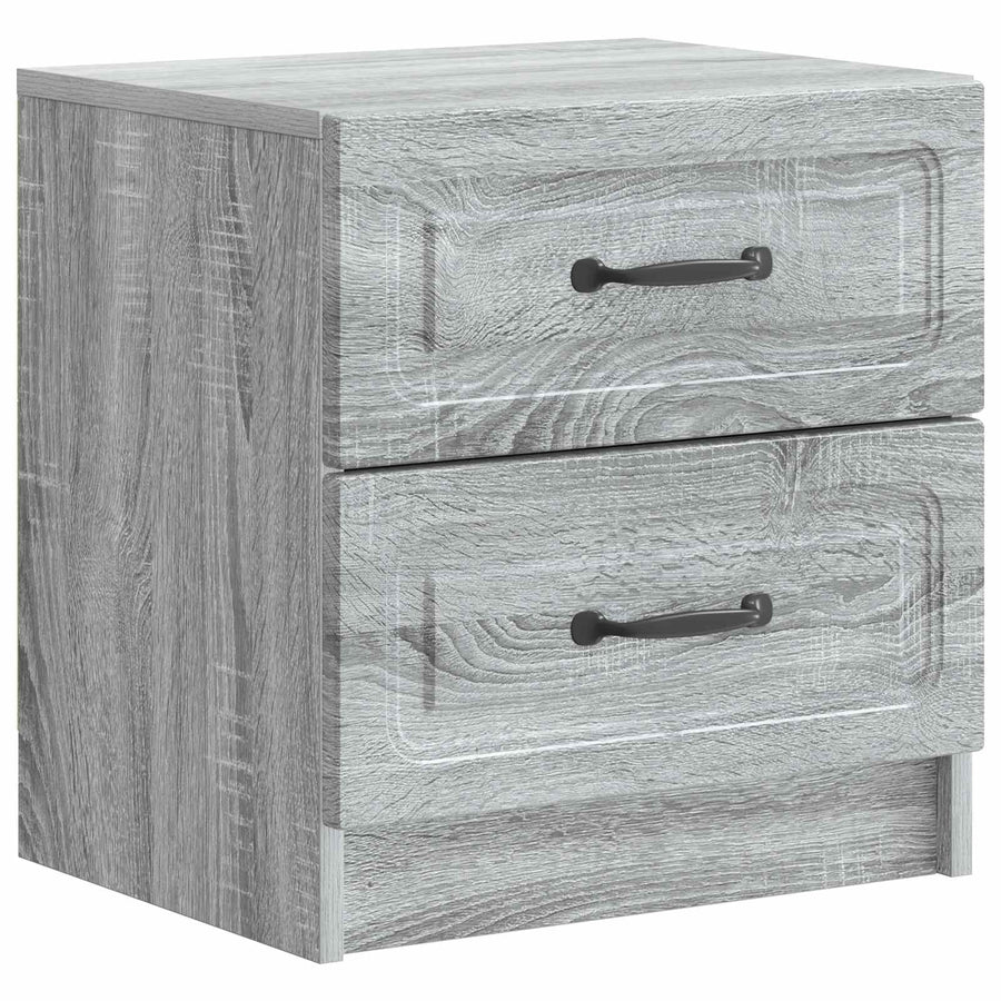 Nachtkastje Grijs sonoma 43 x 34,5 x 44,5 cm Bewerkt hout