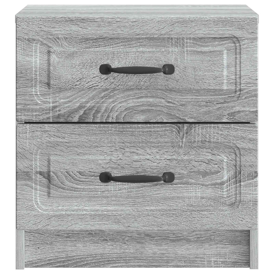 Nachtkastje Grijs sonoma 43 x 34,5 x 44,5 cm Bewerkt hout