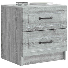 Nachtkastje Grijs sonoma 43 x 34,5 x 44,5 cm Bewerkt hout