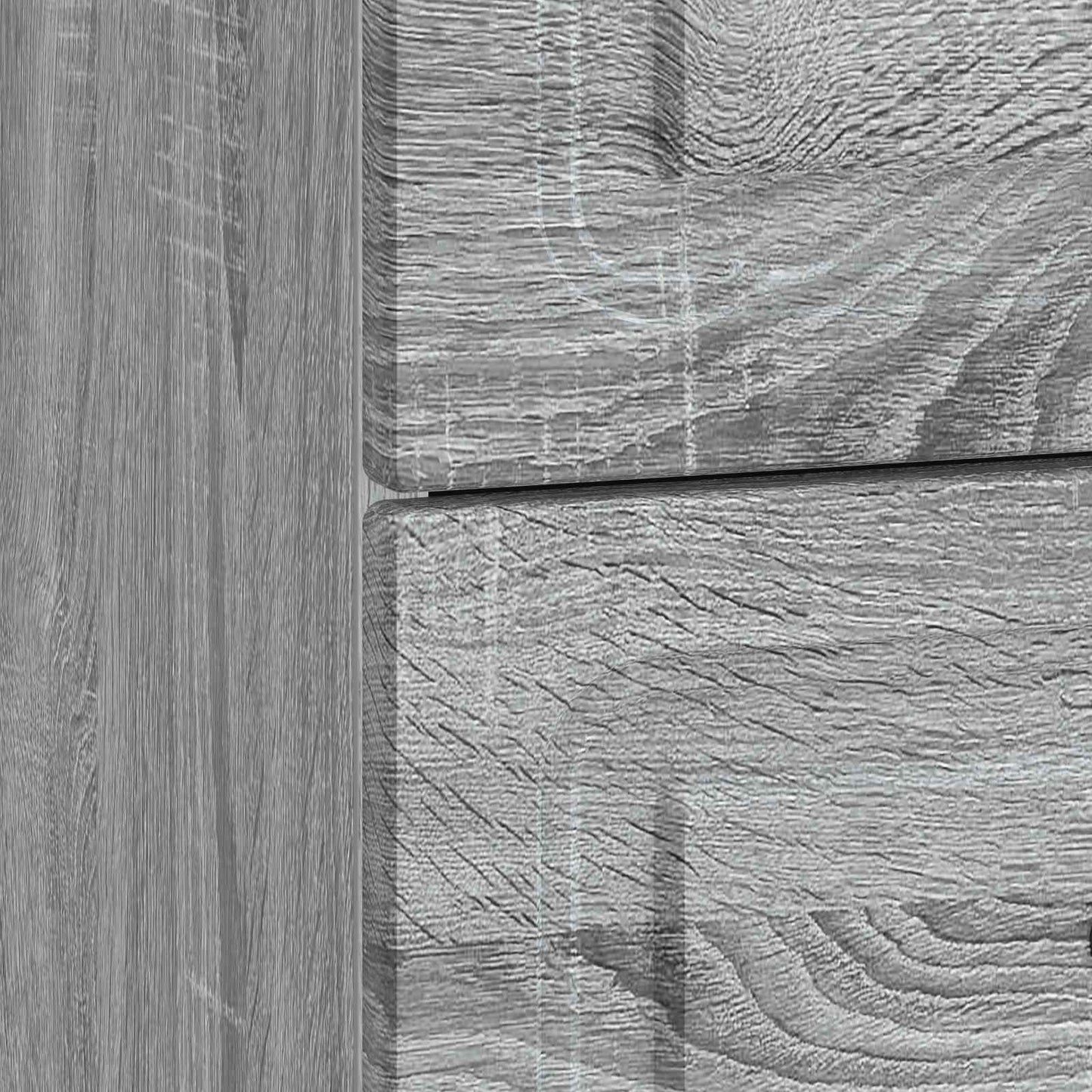 Nachtkastje 2 pcs Grijs sonoma 43 x 34,5 x 44,5 cm Bewerkt hout