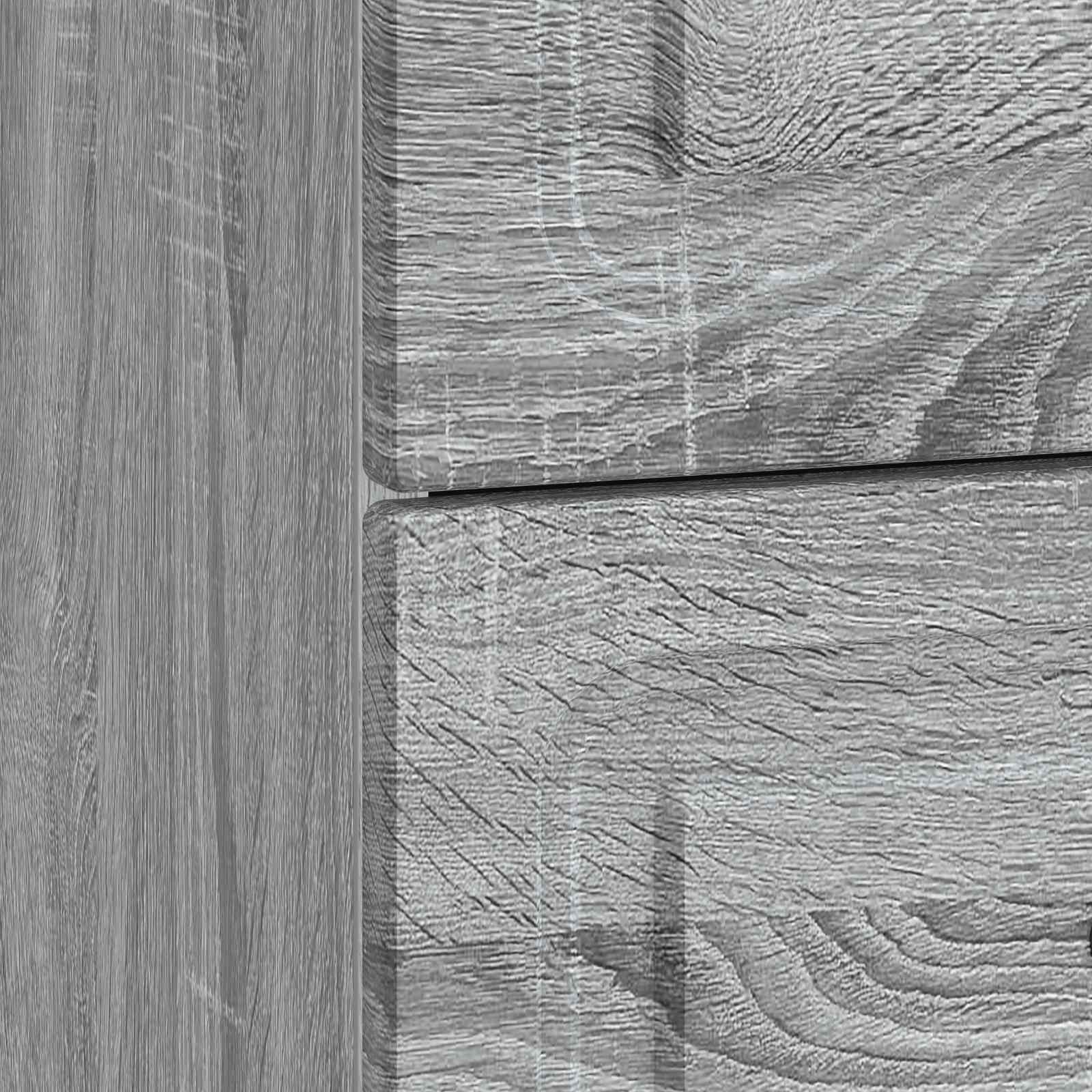 Nachtkastje 2 pcs Grijs sonoma 43 x 34,5 x 44,5 cm Bewerkt hout