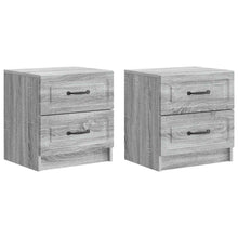 Nachtkastje 2 pcs Grijs sonoma 43 x 34,5 x 44,5 cm Bewerkt hout