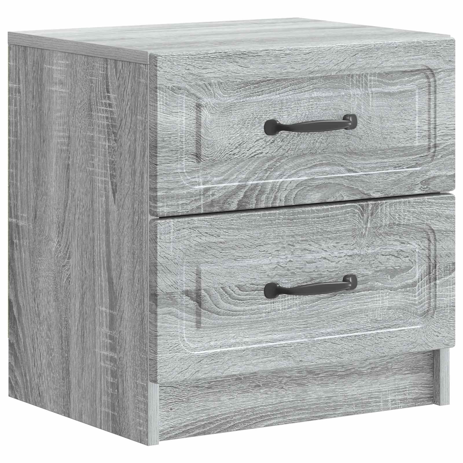 Nachtkastje 2 pcs Grijs sonoma 43 x 34,5 x 44,5 cm Bewerkt hout