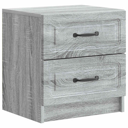 Nachtkastje 2 pcs Grijs sonoma 43 x 34,5 x 44,5 cm Bewerkt hout