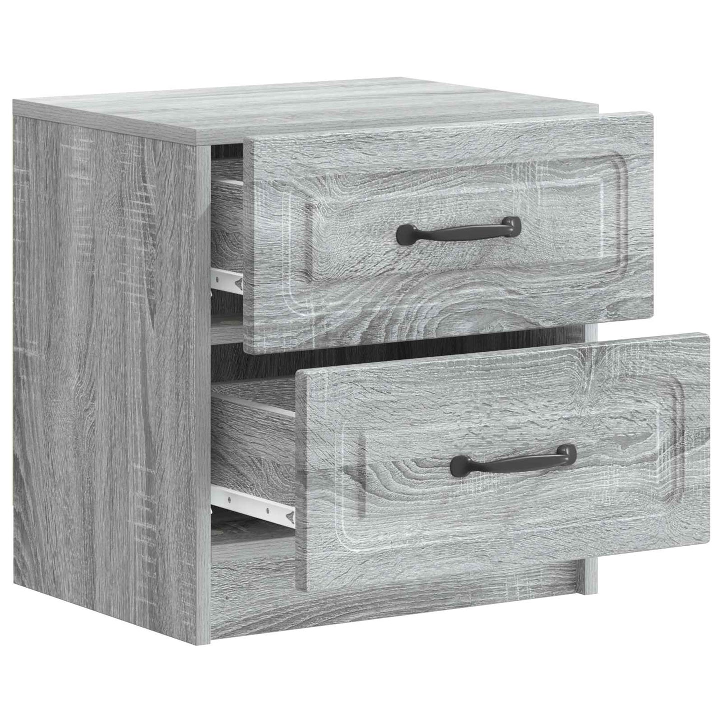 Nachtkastje 2 pcs Grijs sonoma 43 x 34,5 x 44,5 cm Bewerkt hout