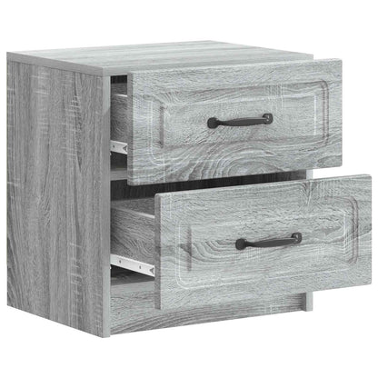 Nachtkastje 2 pcs Grijs sonoma 43 x 34,5 x 44,5 cm Bewerkt hout