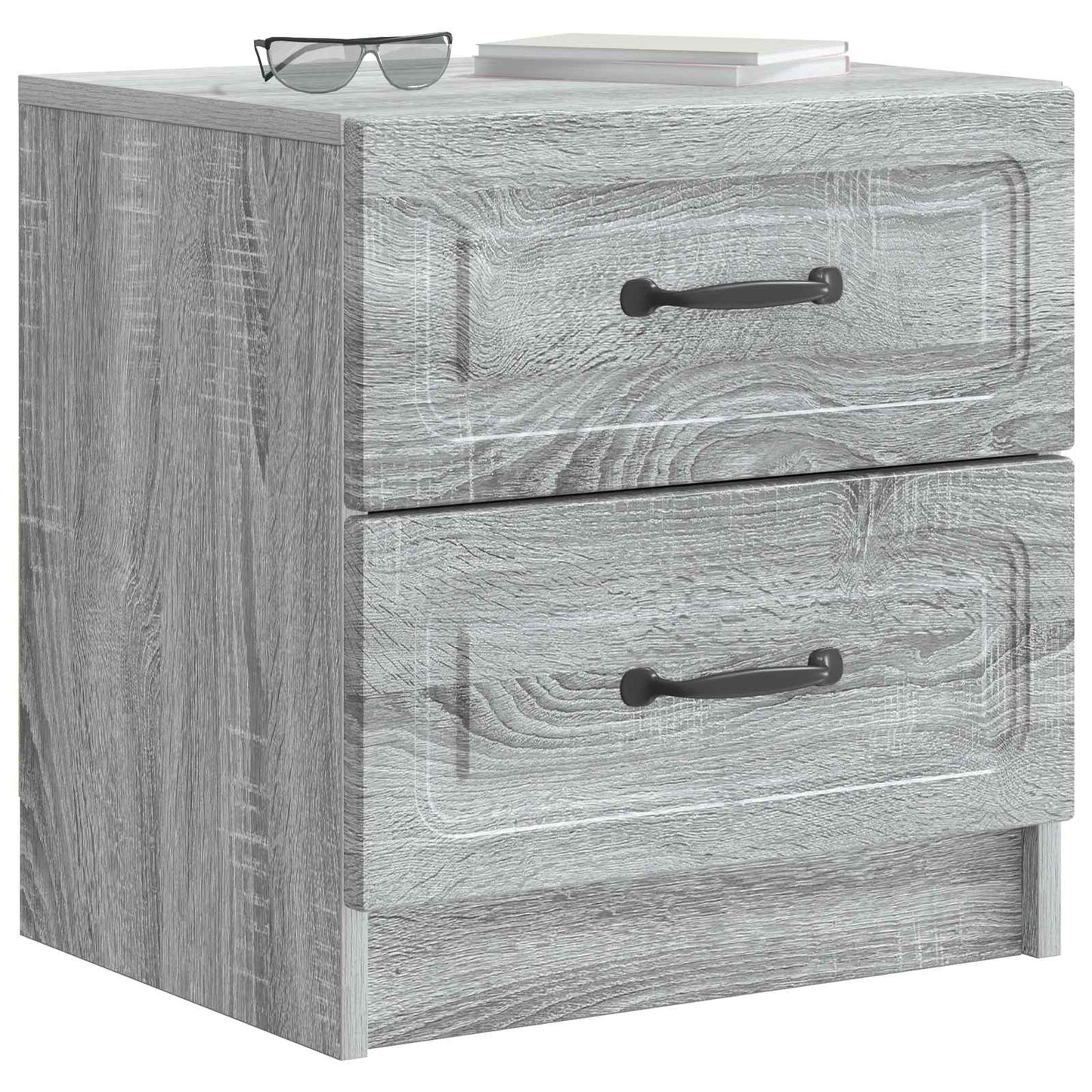 Nachtkastje 2 pcs Grijs sonoma 43 x 34,5 x 44,5 cm Bewerkt hout