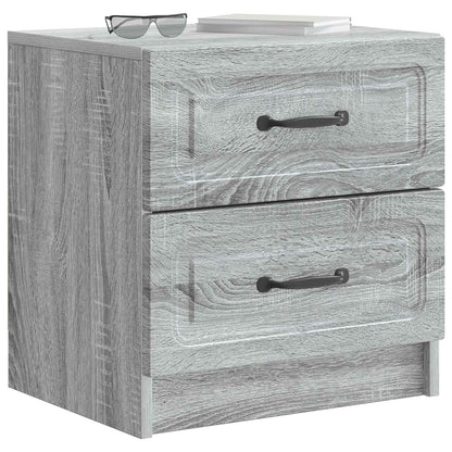 Nachtkastje 2 pcs Grijs sonoma 43 x 34,5 x 44,5 cm Bewerkt hout