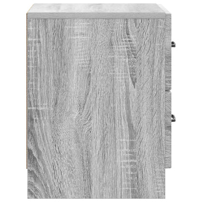 Nachtkastje 2 pcs Grijs sonoma 43 x 34,5 x 44,5 cm Bewerkt hout