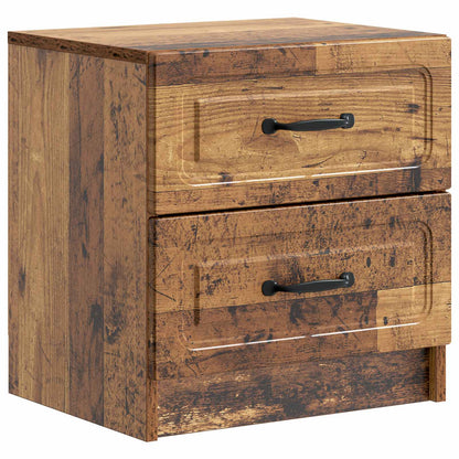 Nachtkastje met lade Oud hout 43 x 34,5 x 44,5 cm Bewerkt hout
