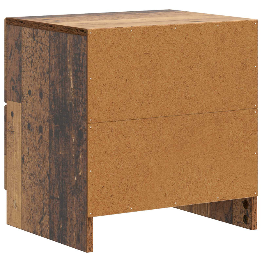 Nachtkastje met lade Oud hout 43 x 34,5 x 44,5 cm Bewerkt hout