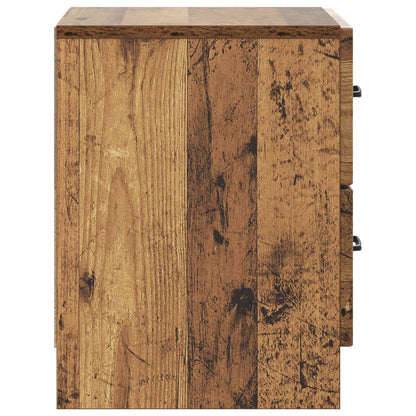 Nachtkastje met lade Oud hout 43 x 34,5 x 44,5 cm Bewerkt hout