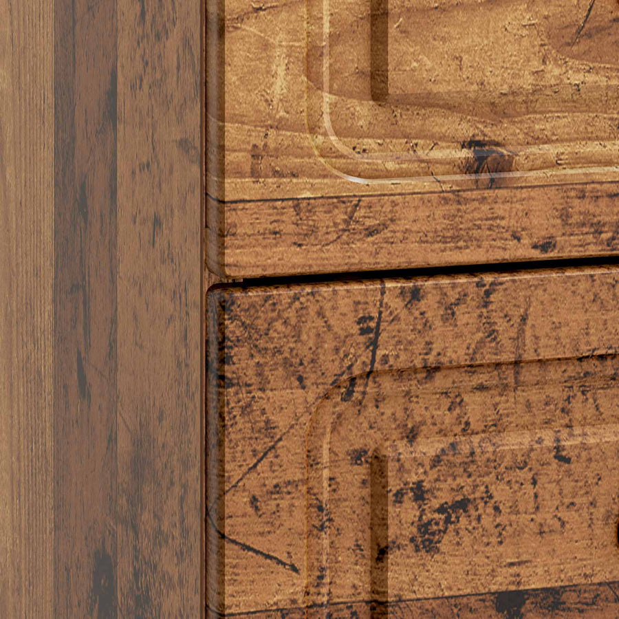Nachtkastje 2 pcs Oud hout 43 x 34,5 x 44,5 cm Bewerkt hout