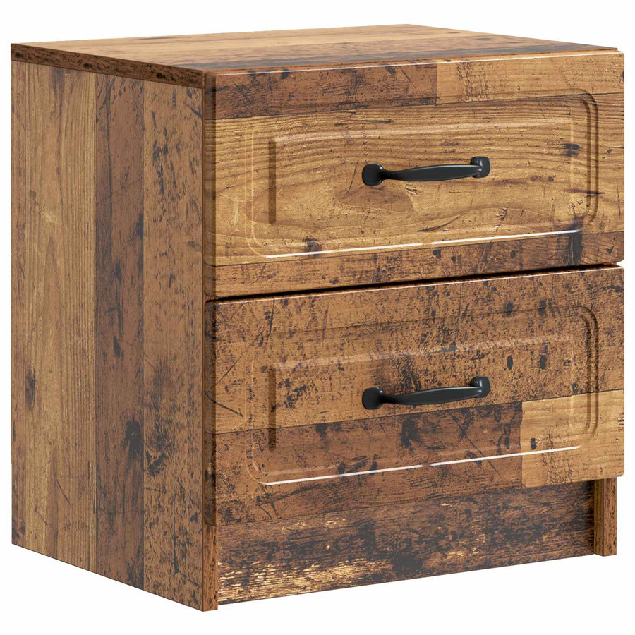 Nachtkastje 2 pcs Oud hout 43 x 34,5 x 44,5 cm Bewerkt hout
