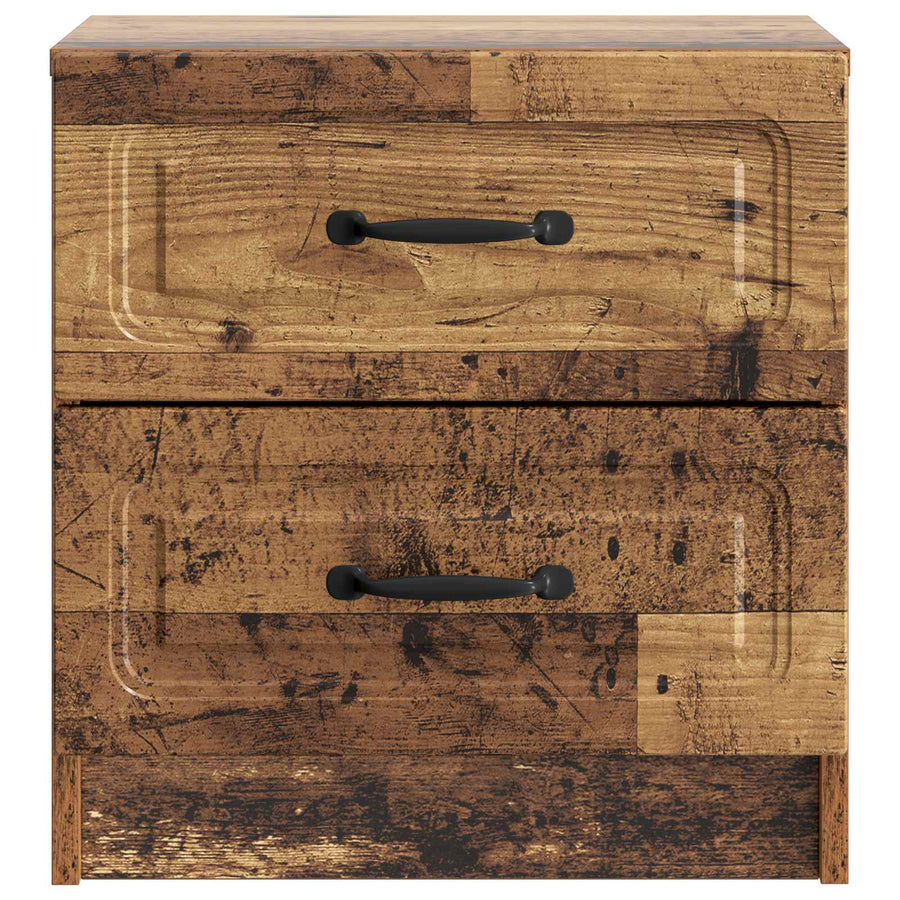 Nachtkastje 2 pcs Oud hout 43 x 34,5 x 44,5 cm Bewerkt hout