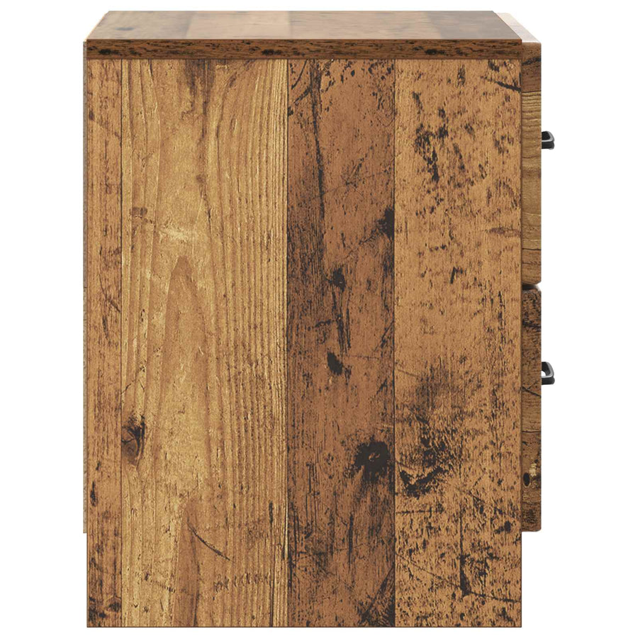 Nachtkastje 2 pcs Oud hout 43 x 34,5 x 44,5 cm Bewerkt hout