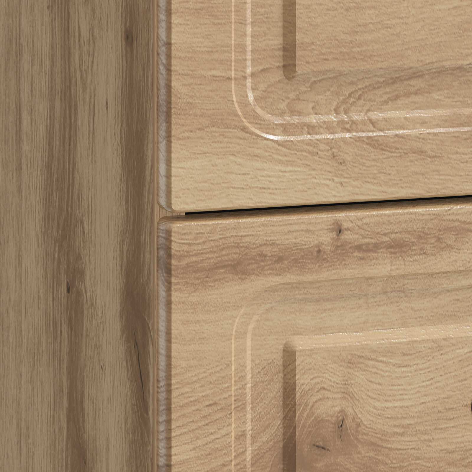 Nachtkastje Artisanaal eiken 43 x 34,5 x 44,5 cm Bewerkt hout