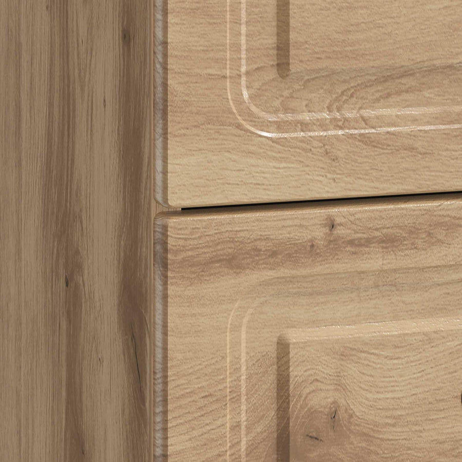 Nachtkastje Artisanaal eiken 43 x 34,5 x 44,5 cm Bewerkt hout