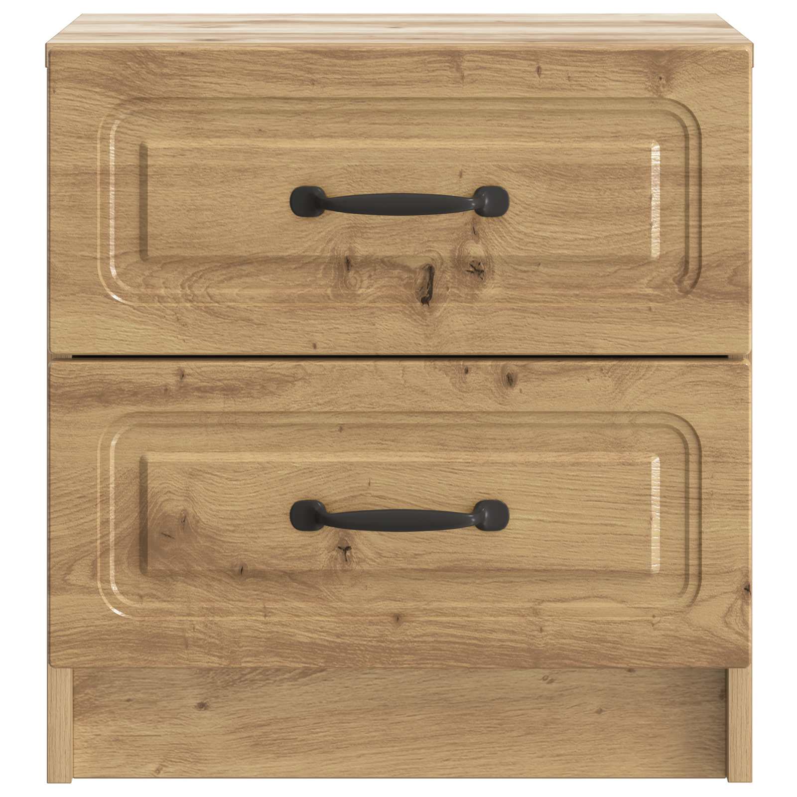 Nachtkastje Artisanaal eiken 43 x 34,5 x 44,5 cm Bewerkt hout