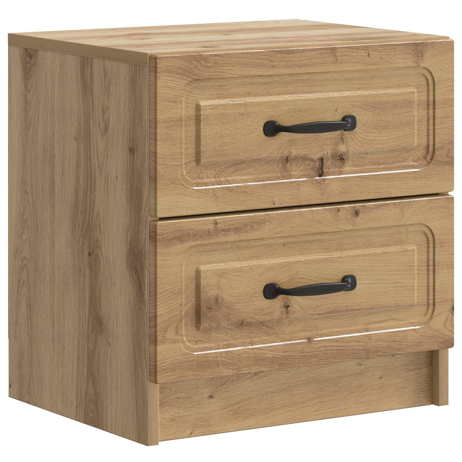 Nachtkastje met lade 2 pcs Artisanaal eiken 43 x 34,5 x 44,5 cm