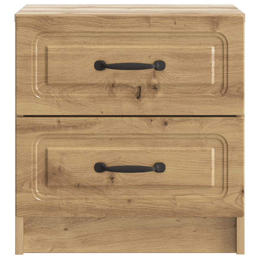 Nachtkastje met lade 2 pcs Artisanaal eiken 43 x 34,5 x 44,5 cm
