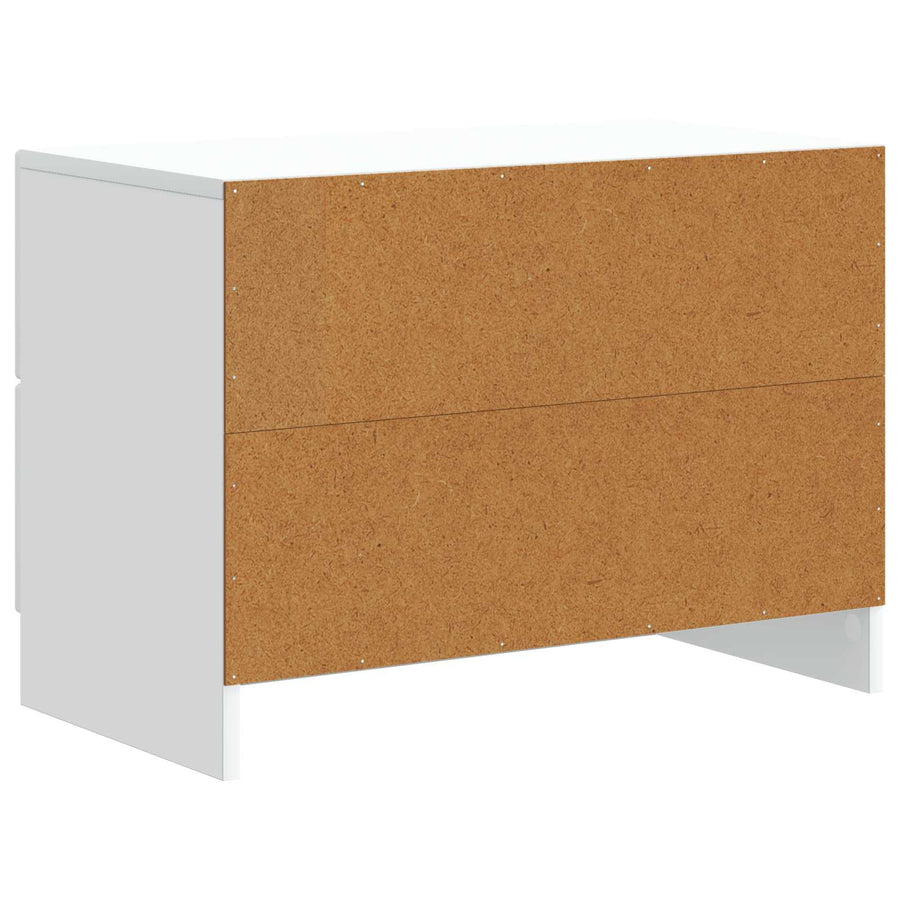 Nachtkastje met lade Wit 62 x 34,5 x 44,5 cm Bewerkt hout