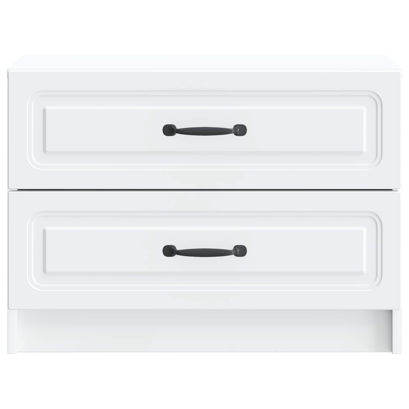 Nachtkastje met lade Wit 62 x 34,5 x 44,5 cm Bewerkt hout