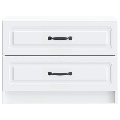 Nachtkastje met lade Wit 62 x 34,5 x 44,5 cm Bewerkt hout