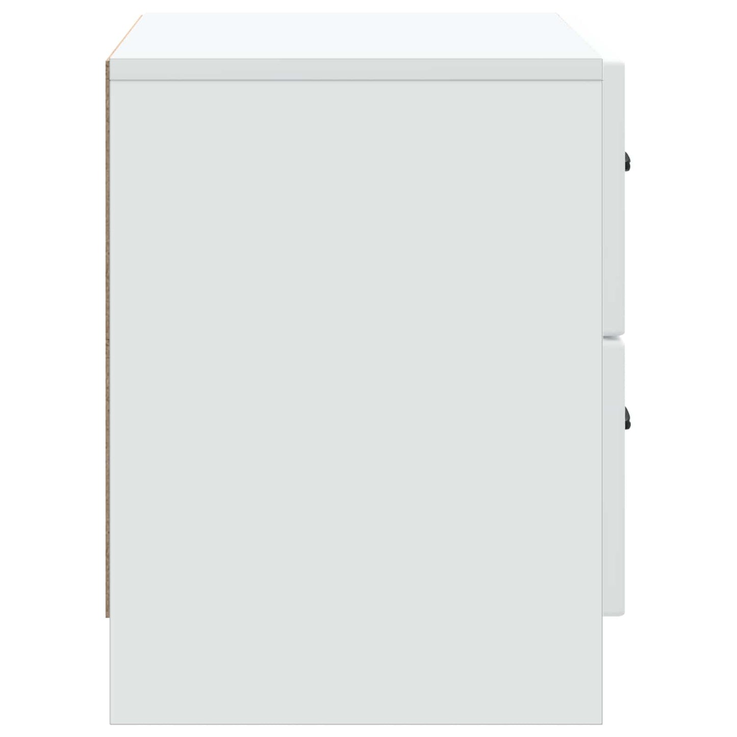 Nachtkastje met lade Wit 62 x 34,5 x 44,5 cm Bewerkt hout