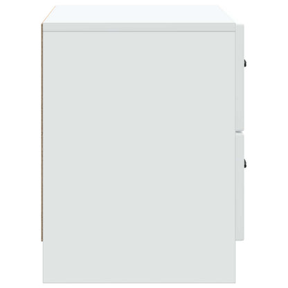 Nachtkastje met lade Wit 62 x 34,5 x 44,5 cm Bewerkt hout