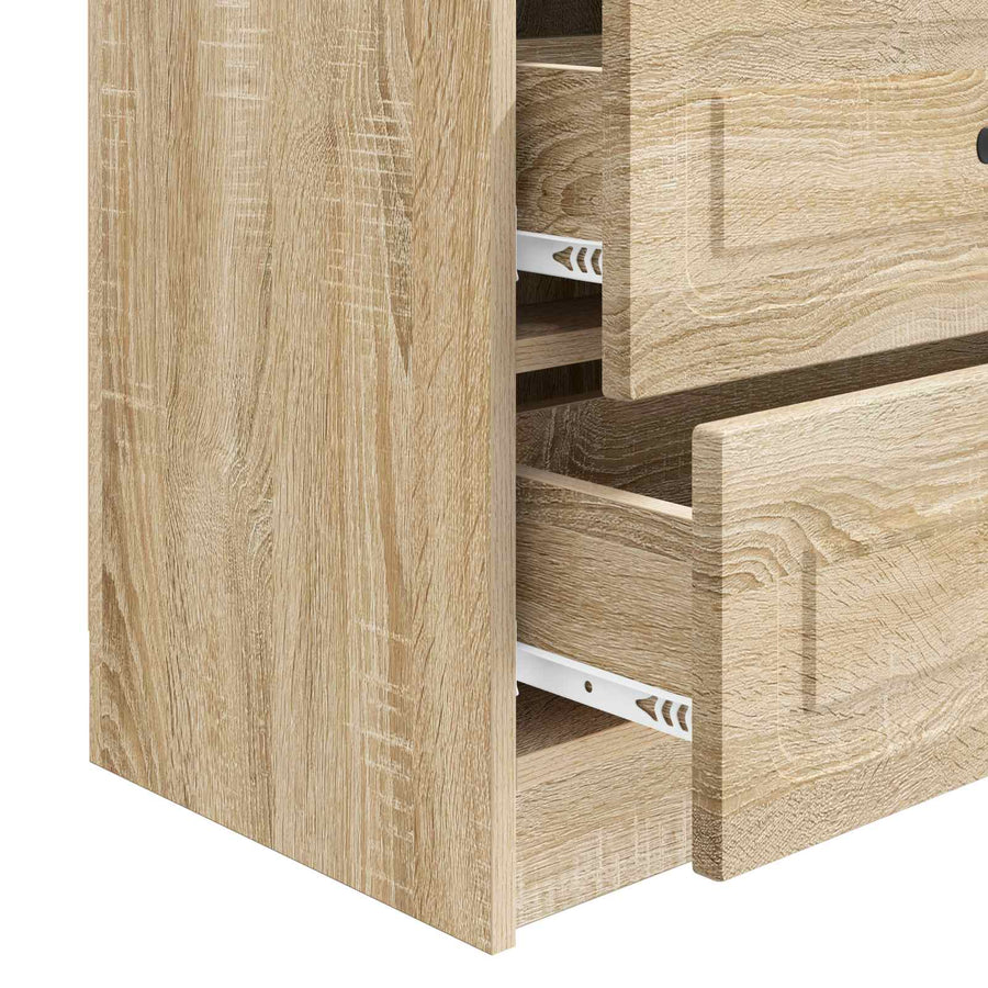 Nachtkastje Sonoma Eiken 62 x 34,5 x 44,5 cm Bewerkt hout