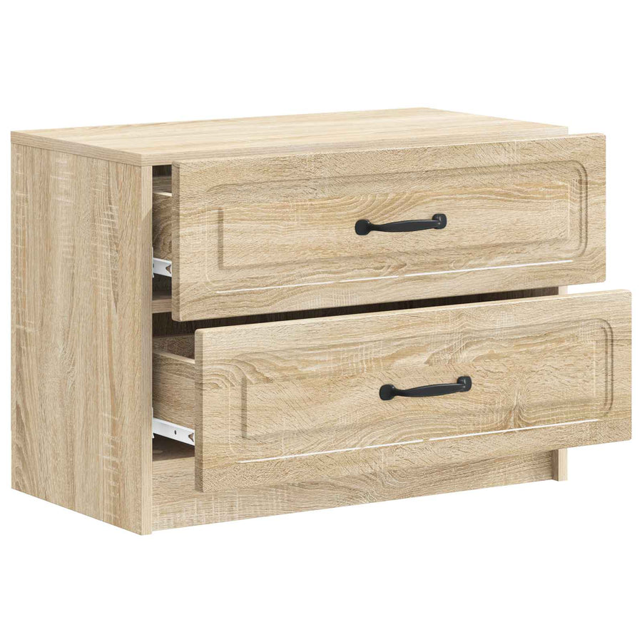 Nachtkastje Sonoma Eiken 62 x 34,5 x 44,5 cm Bewerkt hout