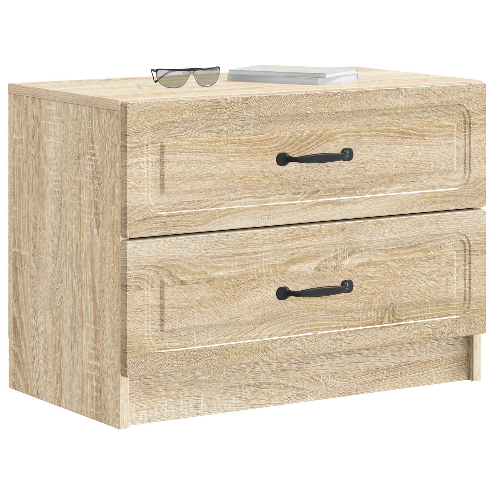 Nachtkastje Sonoma Eiken 62 x 34,5 x 44,5 cm Bewerkt hout