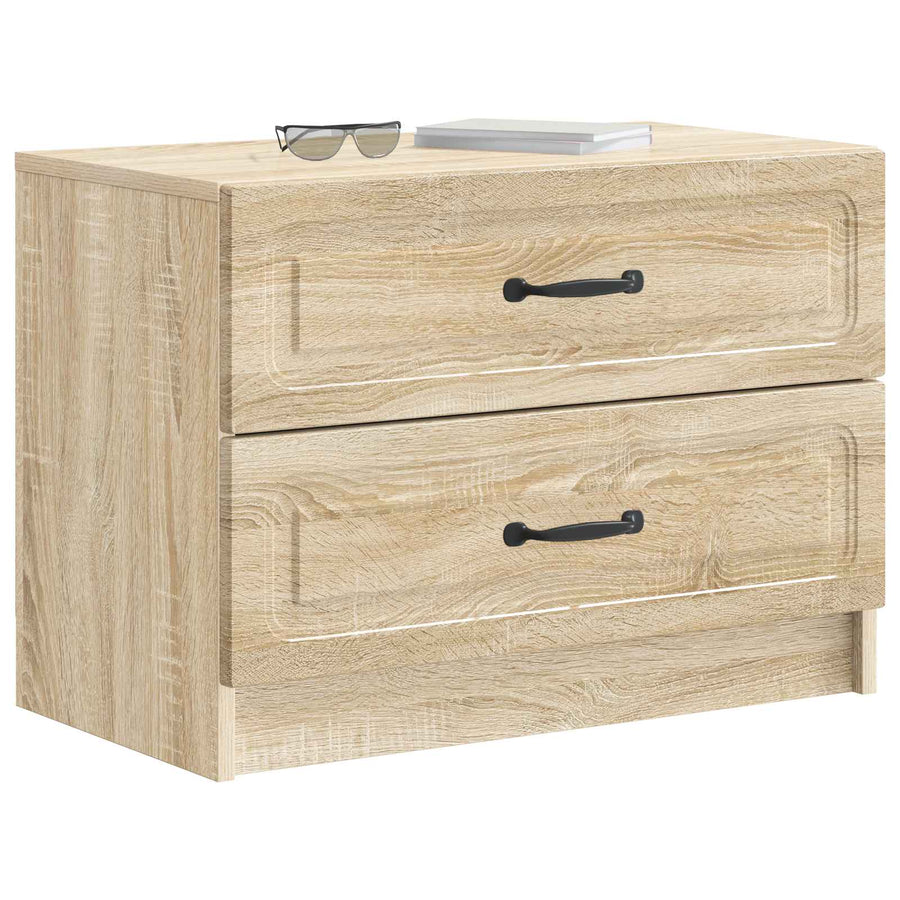Nachtkastje Sonoma Eiken 62 x 34,5 x 44,5 cm Bewerkt hout