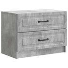 Nachtkastje 62x34,5x44,5 cm bewerkt hout betongrijs
