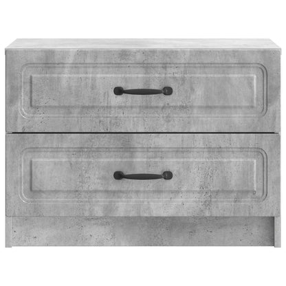Nachtkastje Betongrijs 62 x 34,5 x 44,5 cm Bewerkt hout