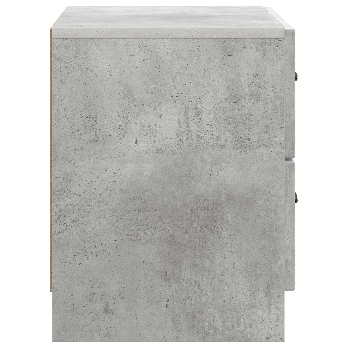 Nachtkastje Betongrijs 62 x 34,5 x 44,5 cm Bewerkt hout