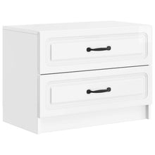 Nachtkastje Hoogglans Wit 62 x 34,5 x 44,5 cm Bewerkt hout