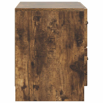 Nachtkastje Gerookt eiken 62 x 34,5 x 44,5 cm Bewerkt hout