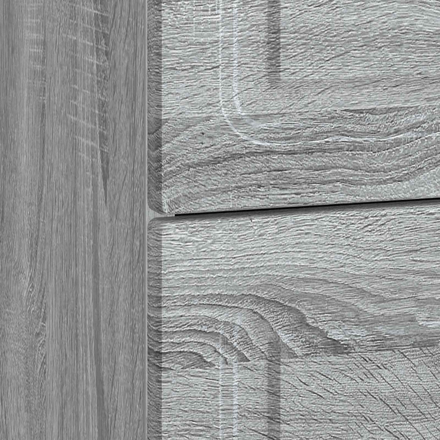 Nachtkastje Grijs sonoma 62 x 34,5 x 44,5 cm Bewerkt hout