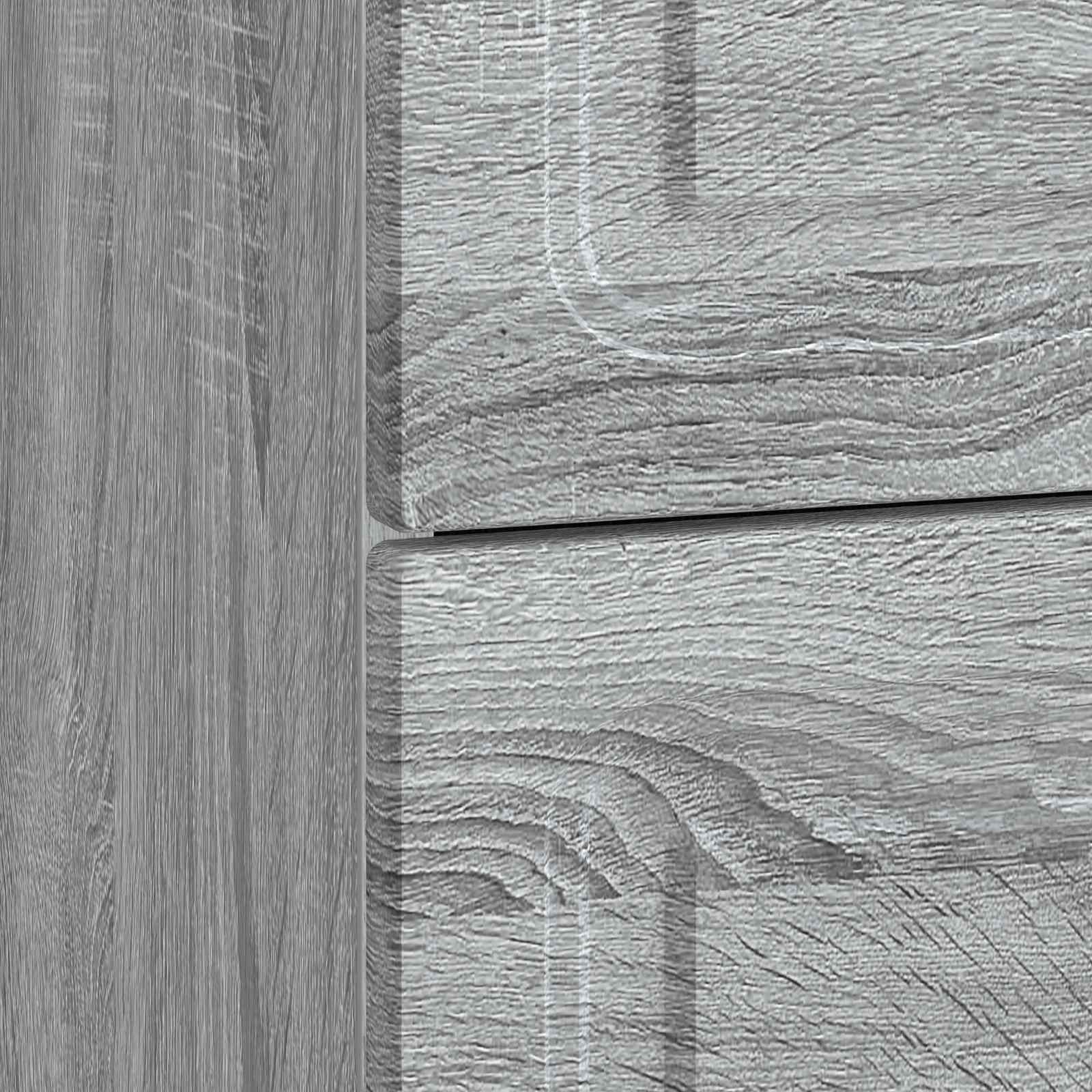 Nachtkastje Grijs sonoma 62 x 34,5 x 44,5 cm Bewerkt hout