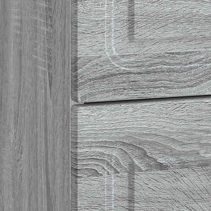 Nachtkastje Grijs sonoma 62 x 34,5 x 44,5 cm Bewerkt hout