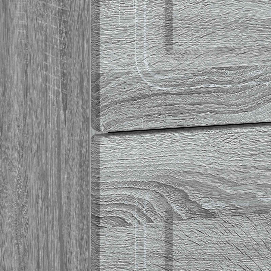 Nachtkastje Grijs sonoma 62 x 34,5 x 44,5 cm Bewerkt hout