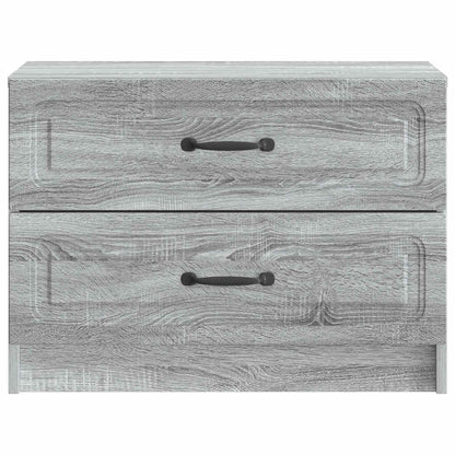Nachtkastje Grijs sonoma 62 x 34,5 x 44,5 cm Bewerkt hout