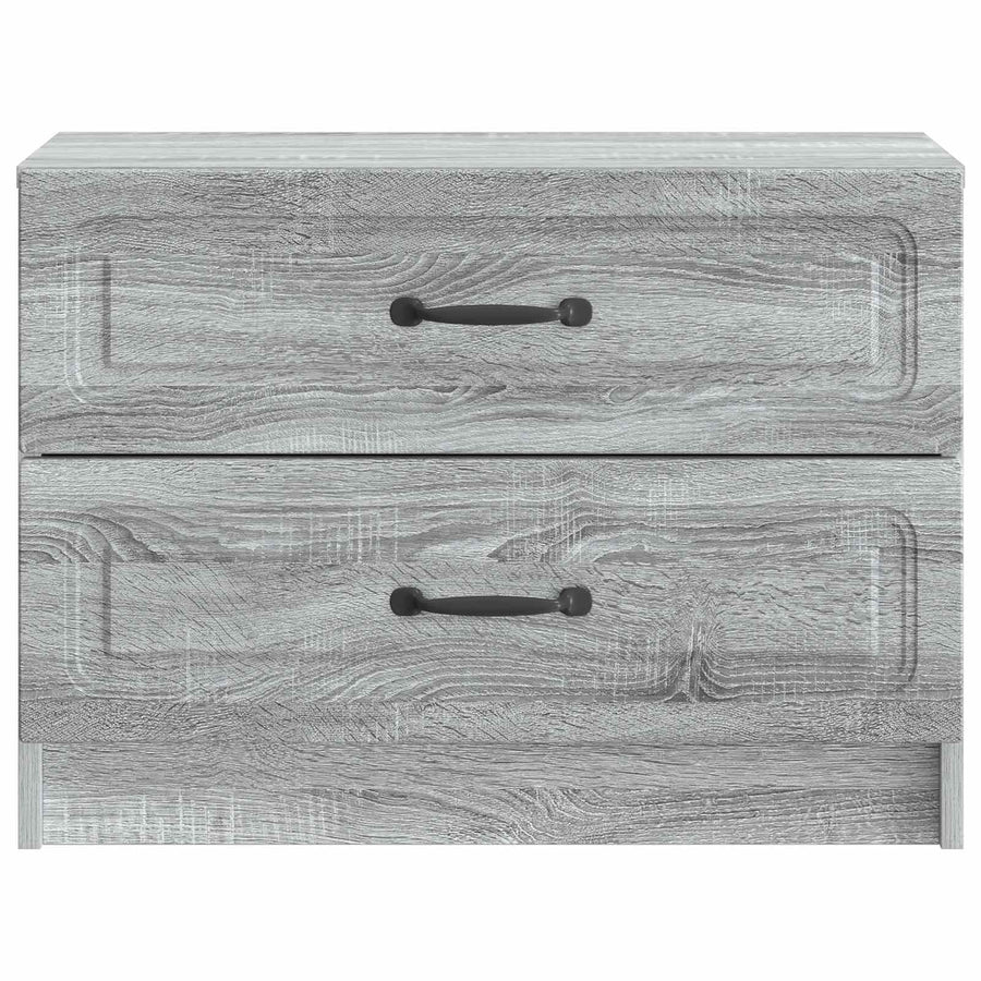 Nachtkastje Grijs sonoma 62 x 34,5 x 44,5 cm Bewerkt hout