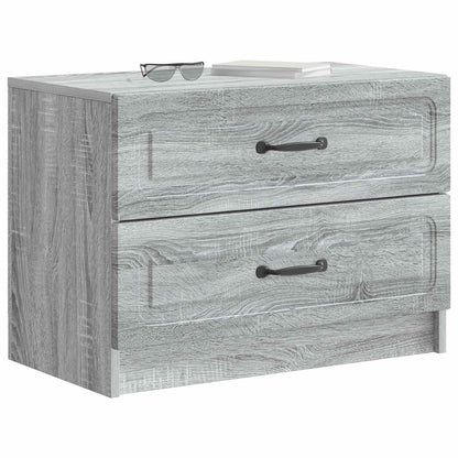 Nachtkastje Grijs sonoma 62 x 34,5 x 44,5 cm Bewerkt hout