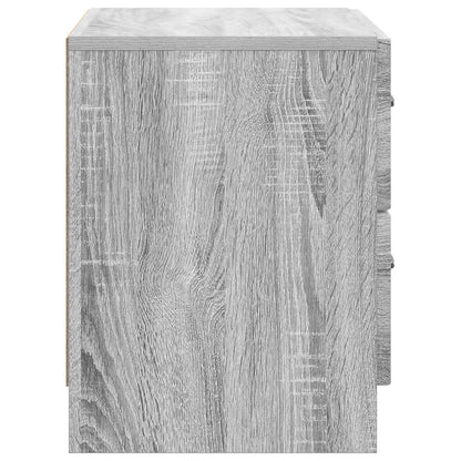 Nachtkastje Grijs sonoma 62 x 34,5 x 44,5 cm Bewerkt hout