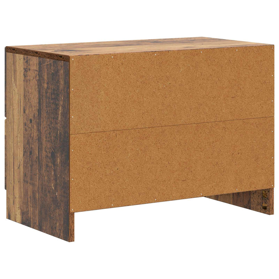 Nachtkastje met lade Oud hout 62 x 34,5 x 44,5 cm Bewerkt hout